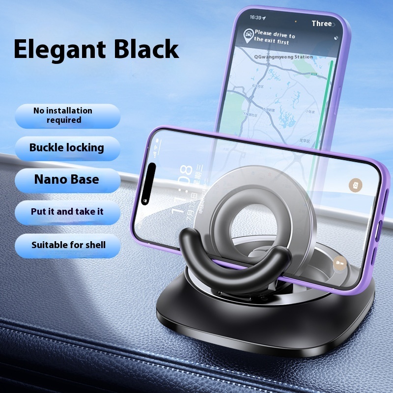 Magnetic Phone Holder With Vacuum Suction Foldable Adjustable Car Mount Magnetic Bracket Suction Nonslip For Busy Commuters - Image 2
