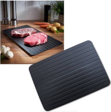 Fast Defrosting Tray Thaw Kitchen Quick Aluminum Thaw Plate - Image 2