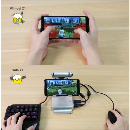 Compatible with Apple , Eat chicken artifact mouse keyboard mobile game controller - Image 2