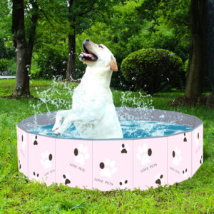 Dog Swimming Pool Spa Portable Indoor Outdoor Wash Bathing Tub Foldable