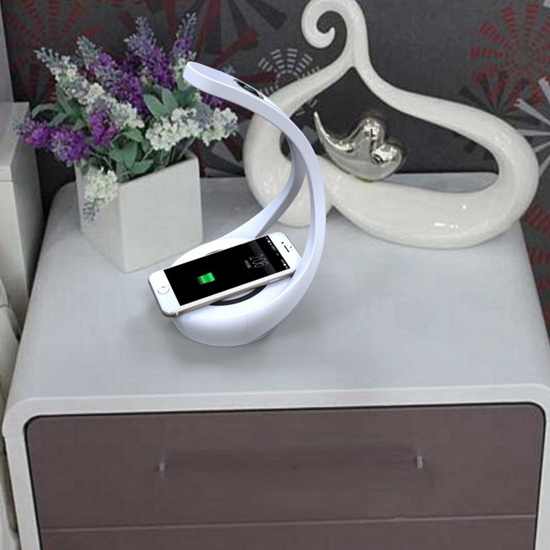 Mobile Phone Wireless Charging LED Desk Lamp Bluetooth Speaker - Image 3