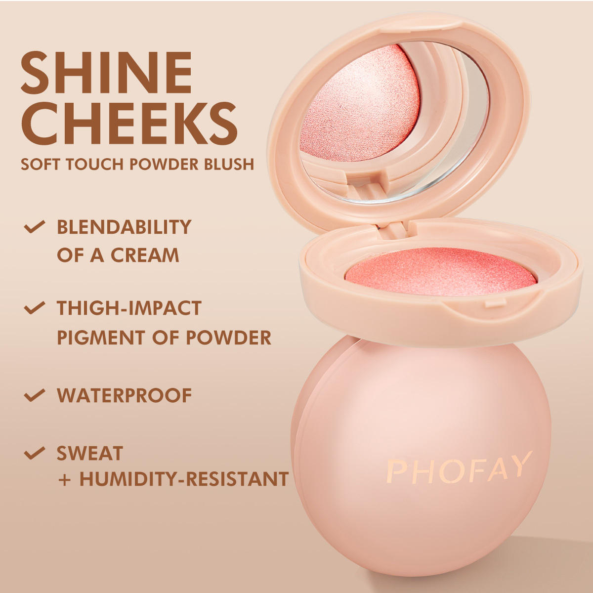 PHOFAY Luminous Powder Blush - Image 3