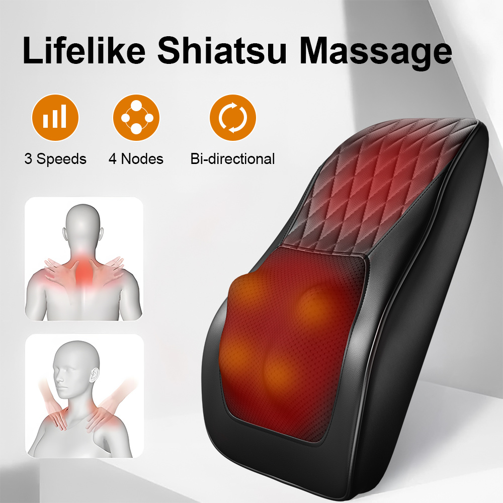 Waist & Back Full Body Massager, Heated Massager For Back, Neck, Shoulders & 3 Adjustments, - Image 3
