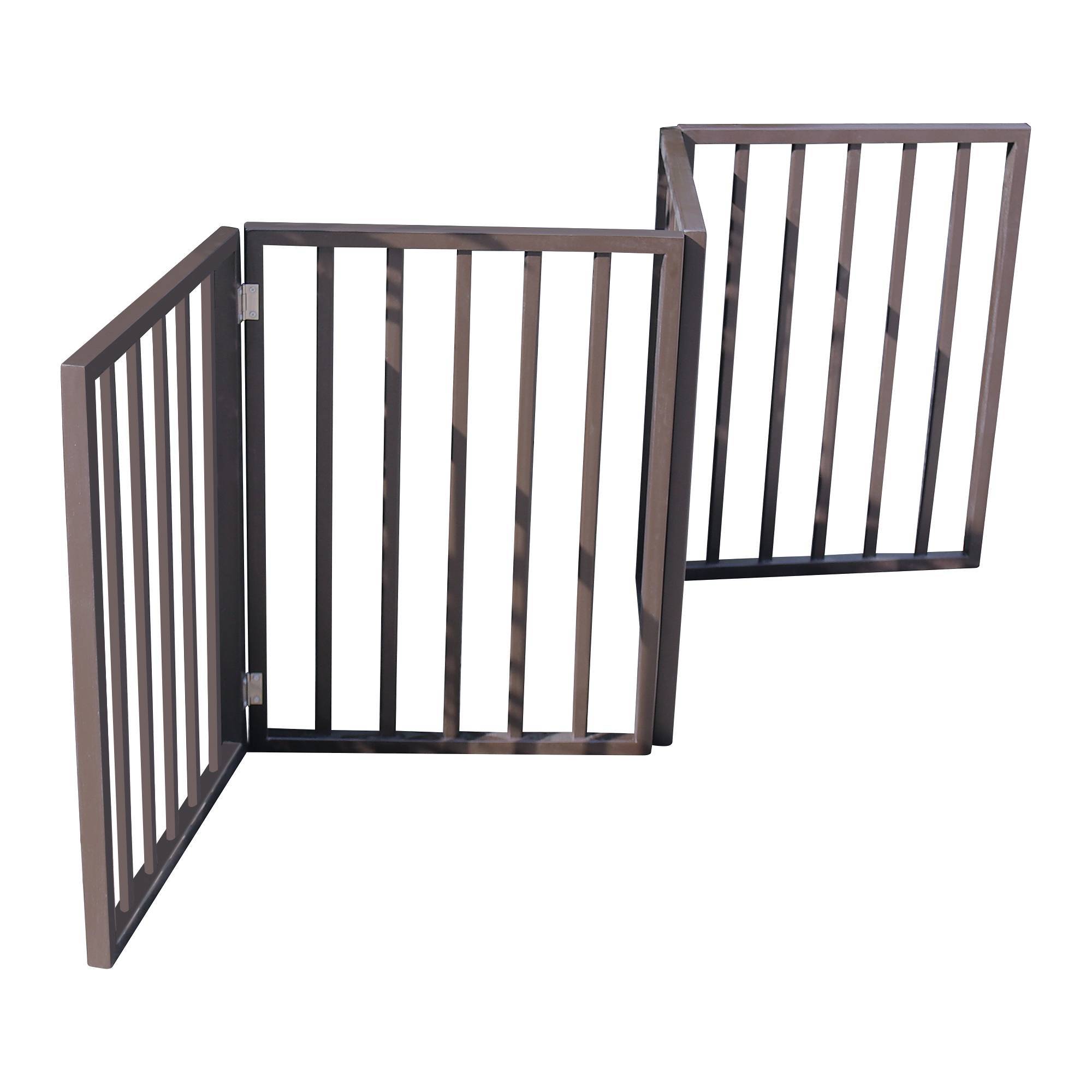 Pet Gate - Dog Gate For Doorways,Stairs Or House-standing, Folding - Image 4