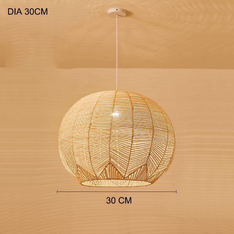 Chandelier Japanese Zen Designer Creative Rattan - Image 4