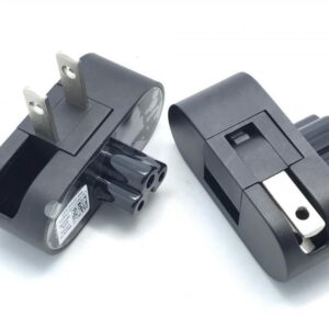 Notebook power head  Folding plug with two forks and plum tail