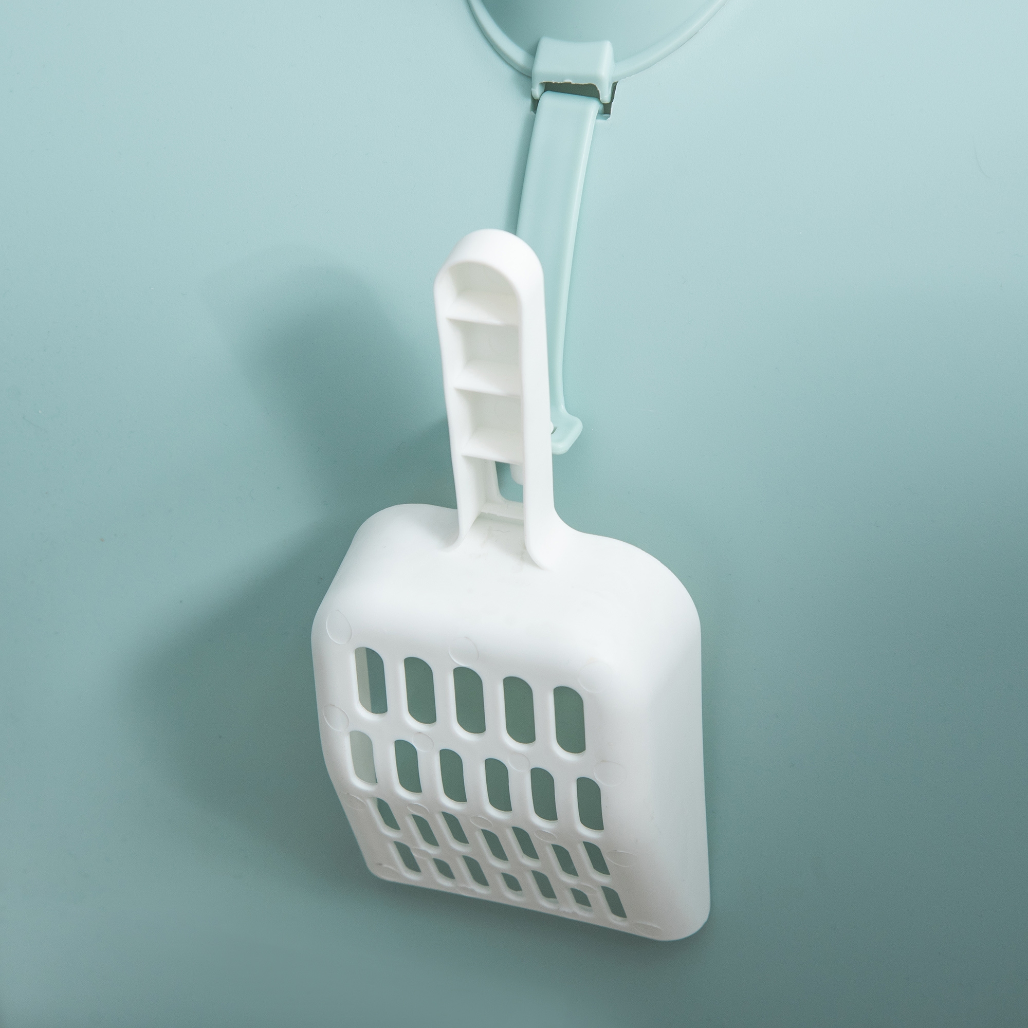 Cat Litter Box With Lid, Indoor Cat With Tray, Spoon, Strainer - Image 4