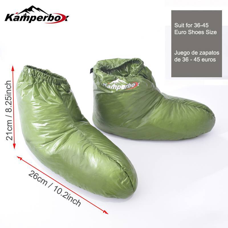 Kamperbox Down Socks Camping Down Boots Sleeping Bags Camping Down Socks - Image 4