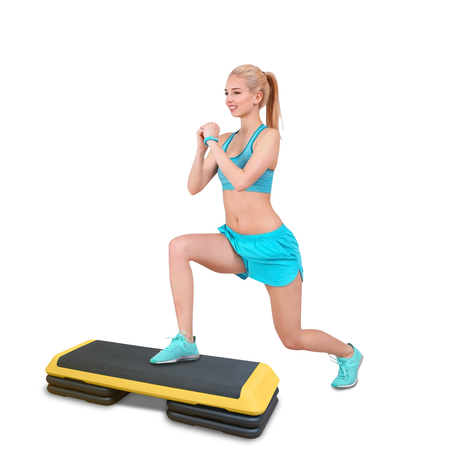 Adjustable Aerobic Stepper Fitness Stepper With 4 Lifts Fitness And Exercise Platform Trainer - Image 5