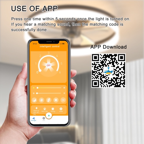 Ceiling Fan With Light Dimmable LED Recessed Mount Slim Modern Ceiling Fan Unavailable Platforms- Temu - Image 10