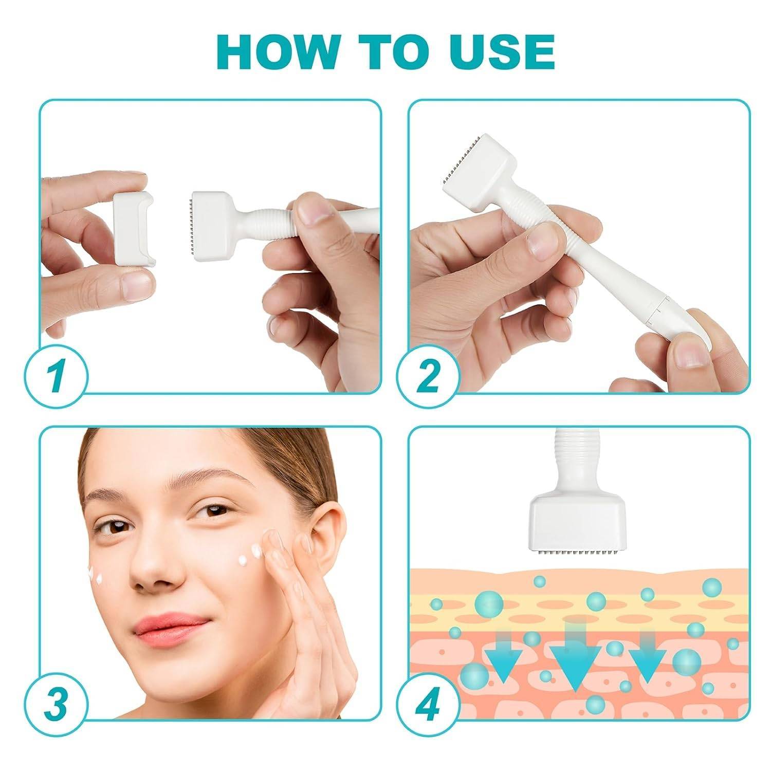 Microneedles Derma Roller Stamp 0.25 Mm, Micro Needle Skin Care Tool - Image 6
