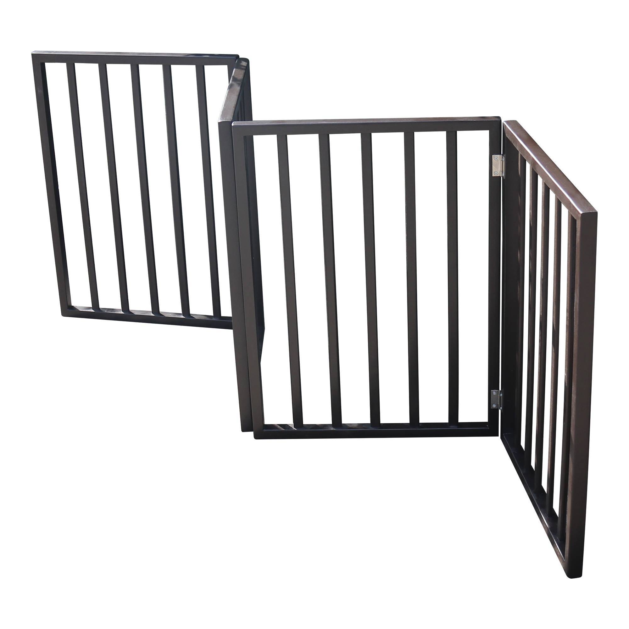 Pet Gate - Dog Gate For Doorways,Stairs Or House-standing, Folding - Image 5