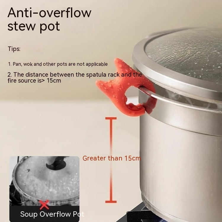 Multifunctional Spatula Holder Silicone Anti-overflow Spoon Holder Cooking Pot Anti-scalding Clip Kitchen Gadgets - Image 9