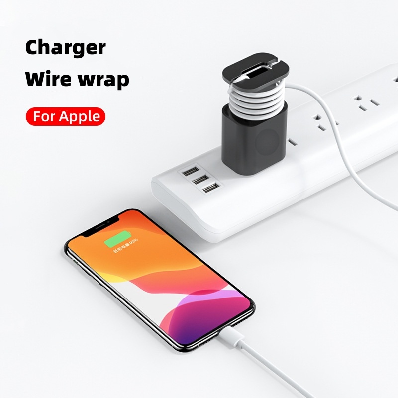 Data Cable Organizer Power Adapter Protective Case Cover For Apple 18w 20w USB-C Fast Charger Silicone Case - Image 5