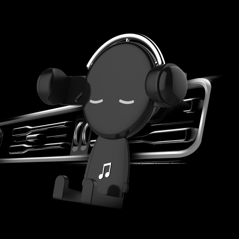 Telescopic Car Gravity Stand Anti-scratch Music Mr. Cartoon Anti-fall One-handed Operation - Image 3