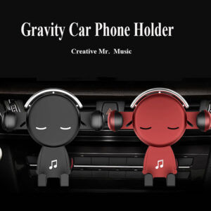 Telescopic Car Gravity Stand Anti-scratch Music Mr. Cartoon Anti-fall One-handed Operation