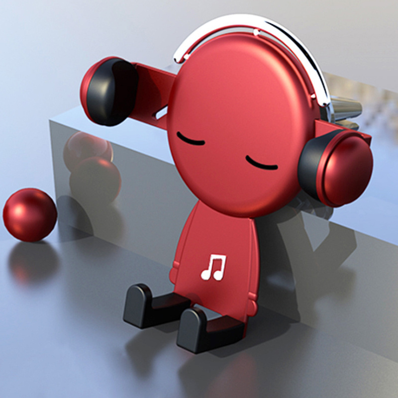 Telescopic Car Gravity Stand Anti-scratch Music Mr. Cartoon Anti-fall One-handed Operation - Image 7