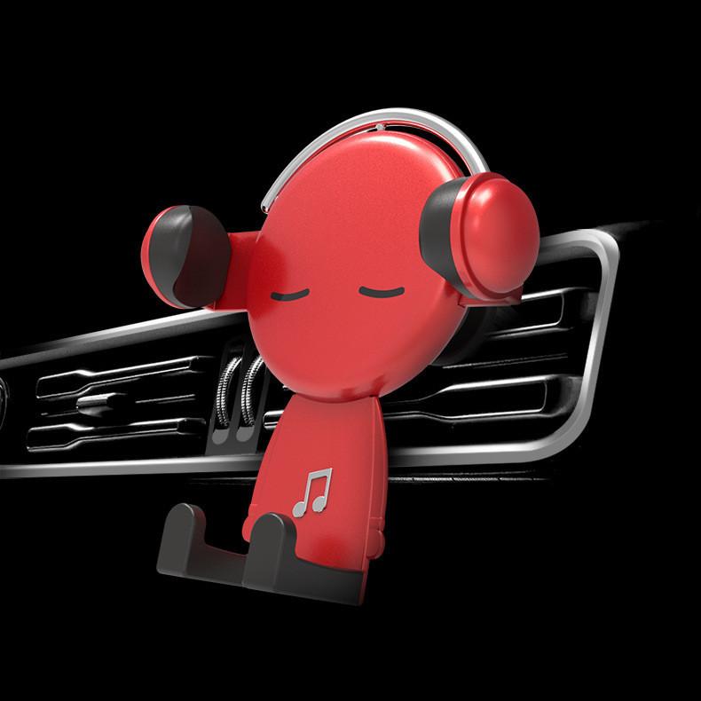 Telescopic Car Gravity Stand Anti-scratch Music Mr. Cartoon Anti-fall One-handed Operation - Image 8