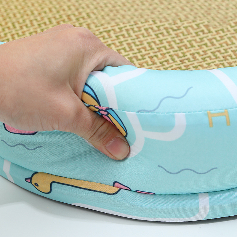 New Summer Cool Pet Sofa Beds Weaving Rattan Pillow To Lean On Mat Cat Dog Nest Etachable Prevent Cervical Spondylosis Pet Bed - Image 5