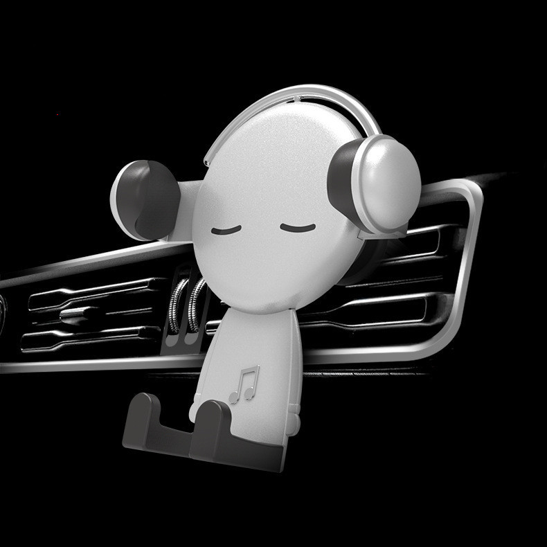 Telescopic Car Gravity Stand Anti-scratch Music Mr. Cartoon Anti-fall One-handed Operation - Image 10