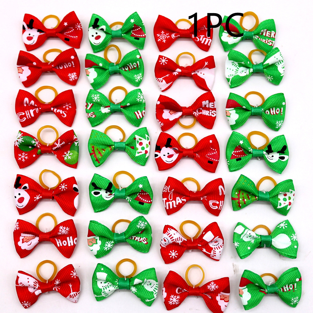 Christmas Pet Head Flower Dog Cat Cat Bow Santa Claus - Image 5