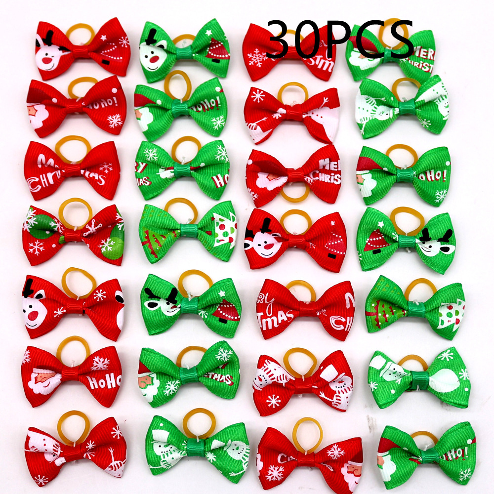 Christmas Pet Head Flower Dog Cat Cat Bow Santa Claus - Image 2